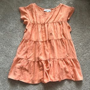 She + Sky Ruffle Flowy Top